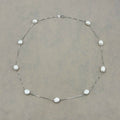 Real Baroque Pearl Necklace 6-7mm Natural Freshwater Pearl 925 Sterling Silver Choker Necklace For Women Jewelry Gfit