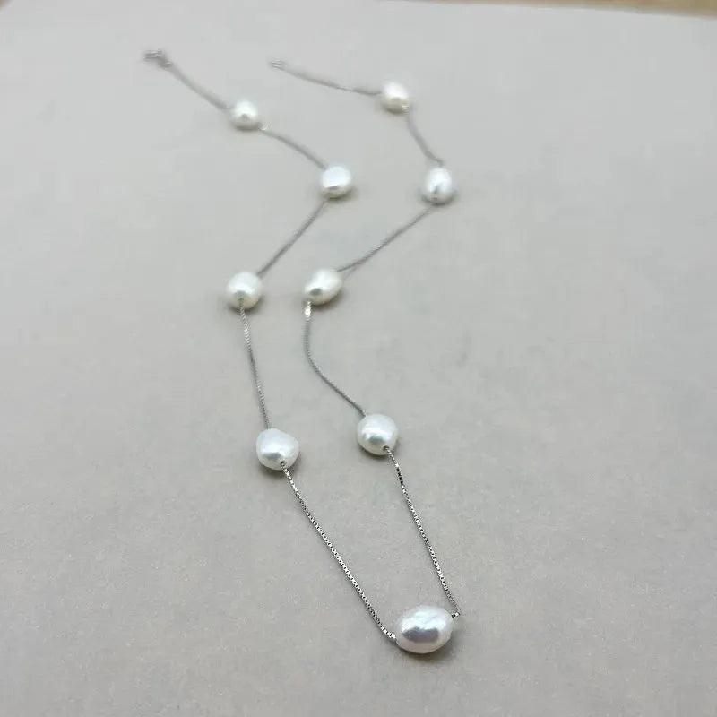 Éloise Freshwater Pearl Station Necklace