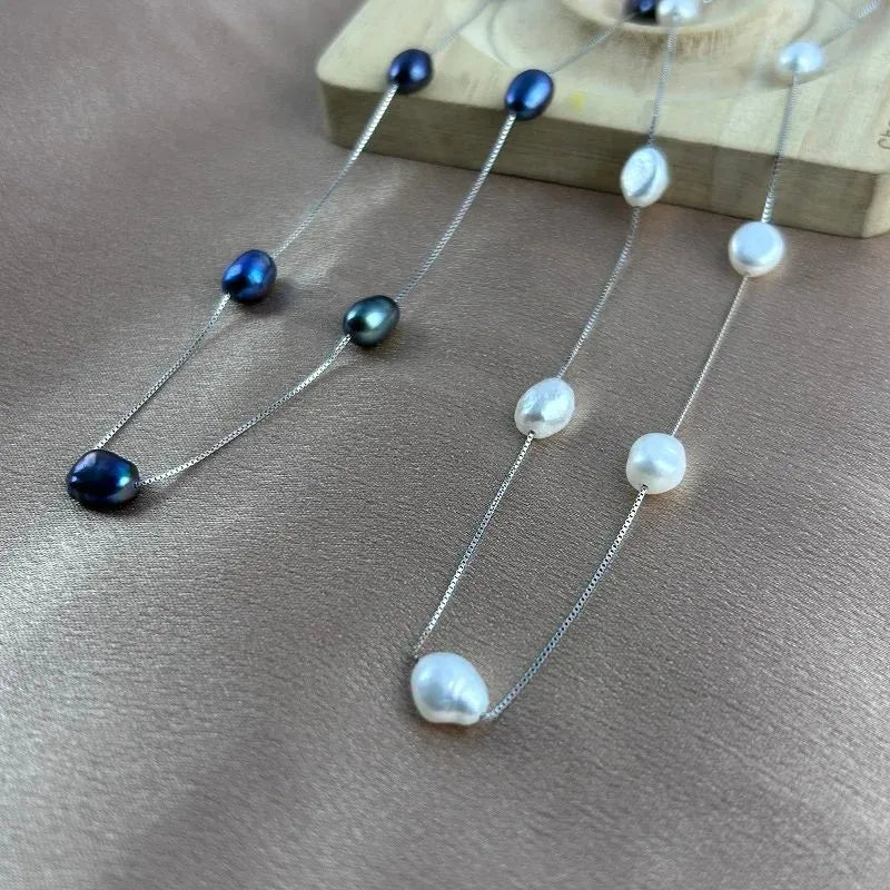 Éloise Freshwater Pearl Station Necklace